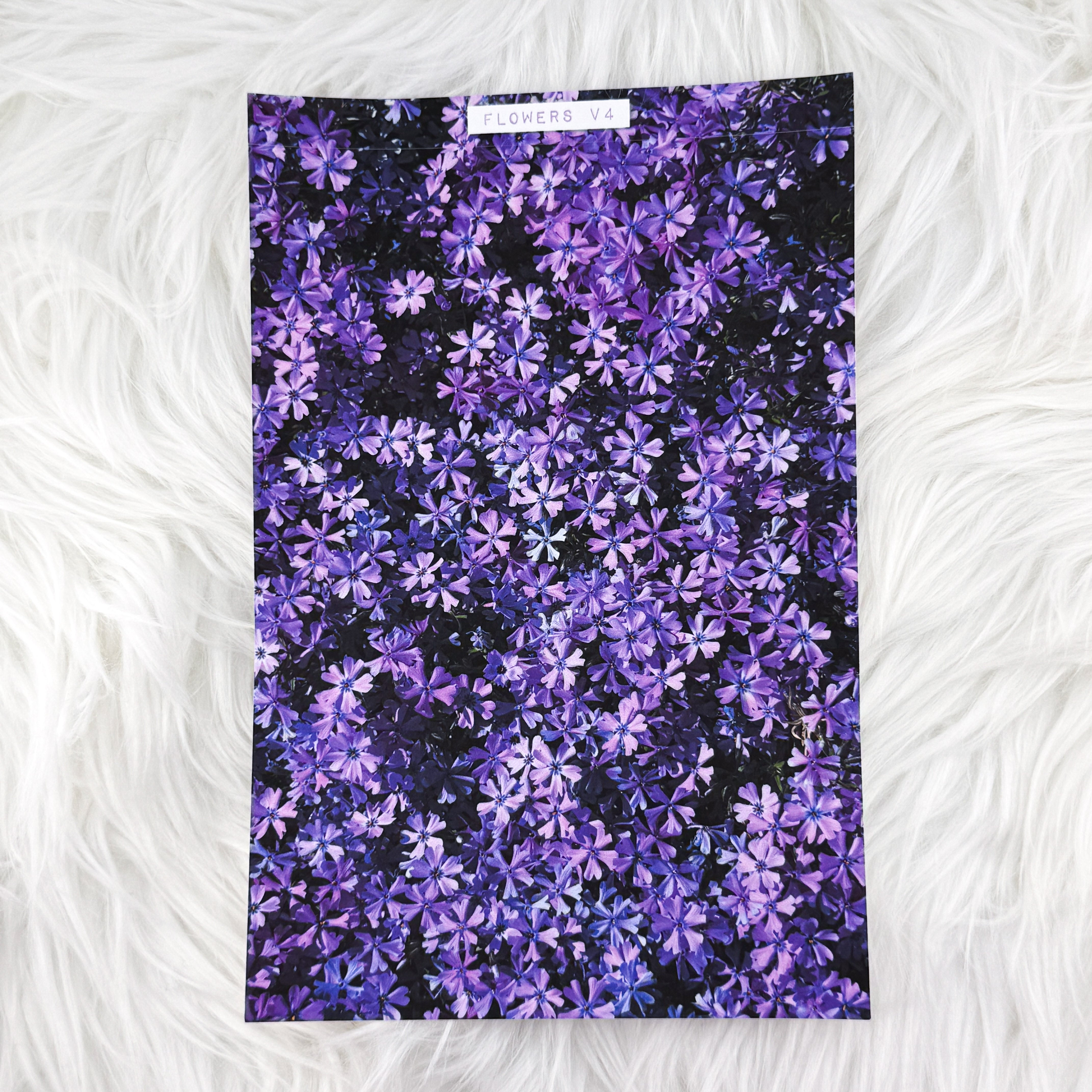 Flowers V4 Journal Background | A5 Matte Sticker Sheet