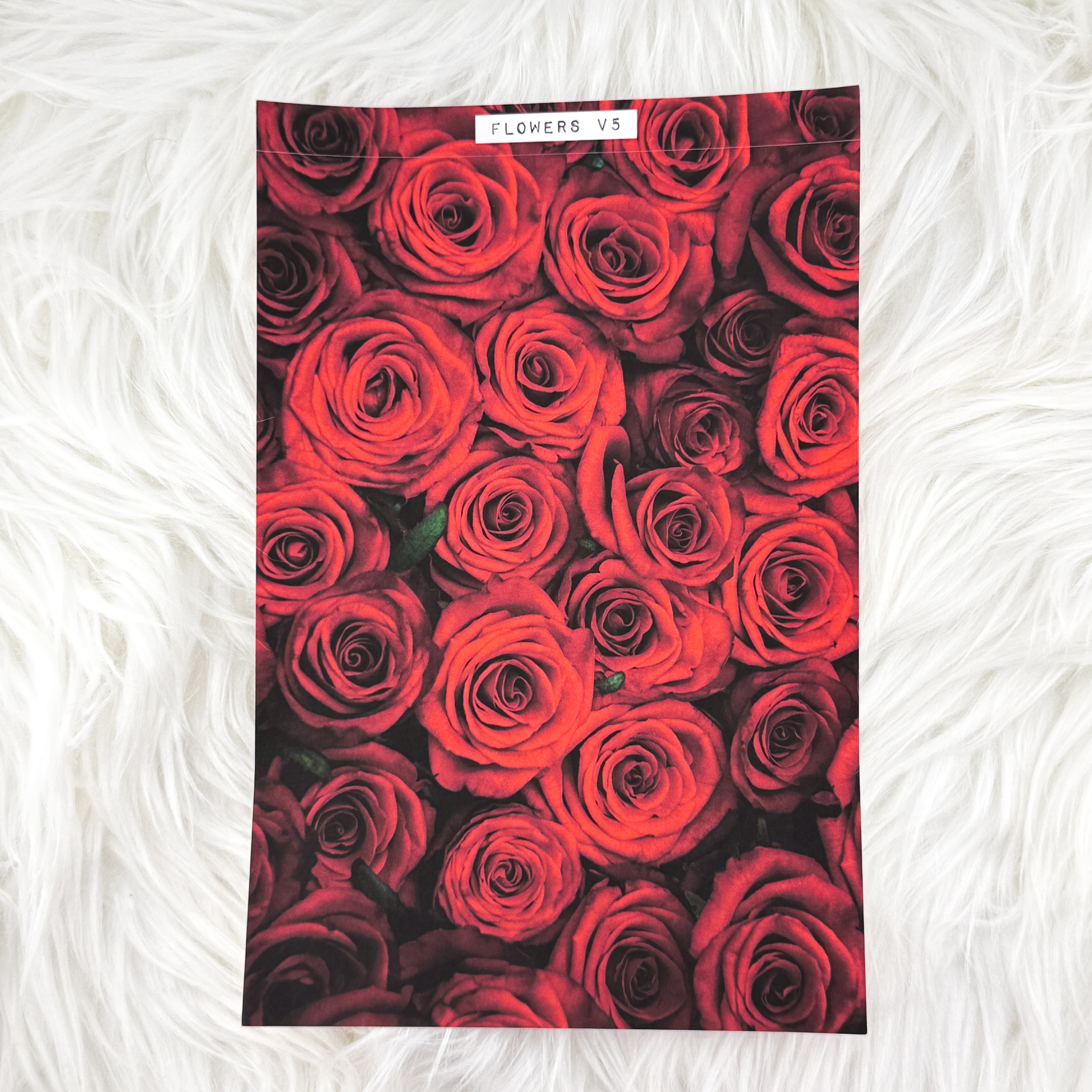 Flowers V5 Journal Background | A5 Matte Sticker Sheet