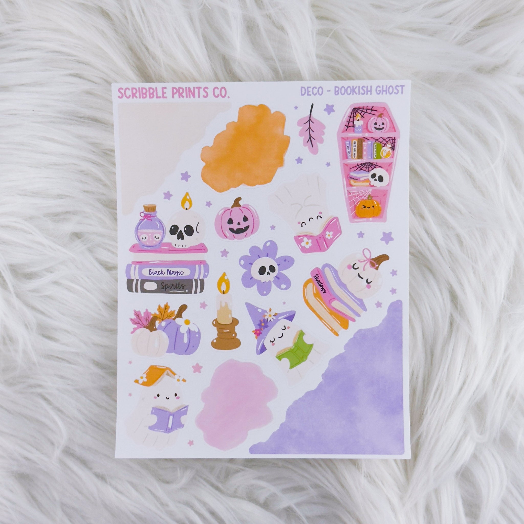 Bookish Ghost – Deco // Matte Journal Stickers