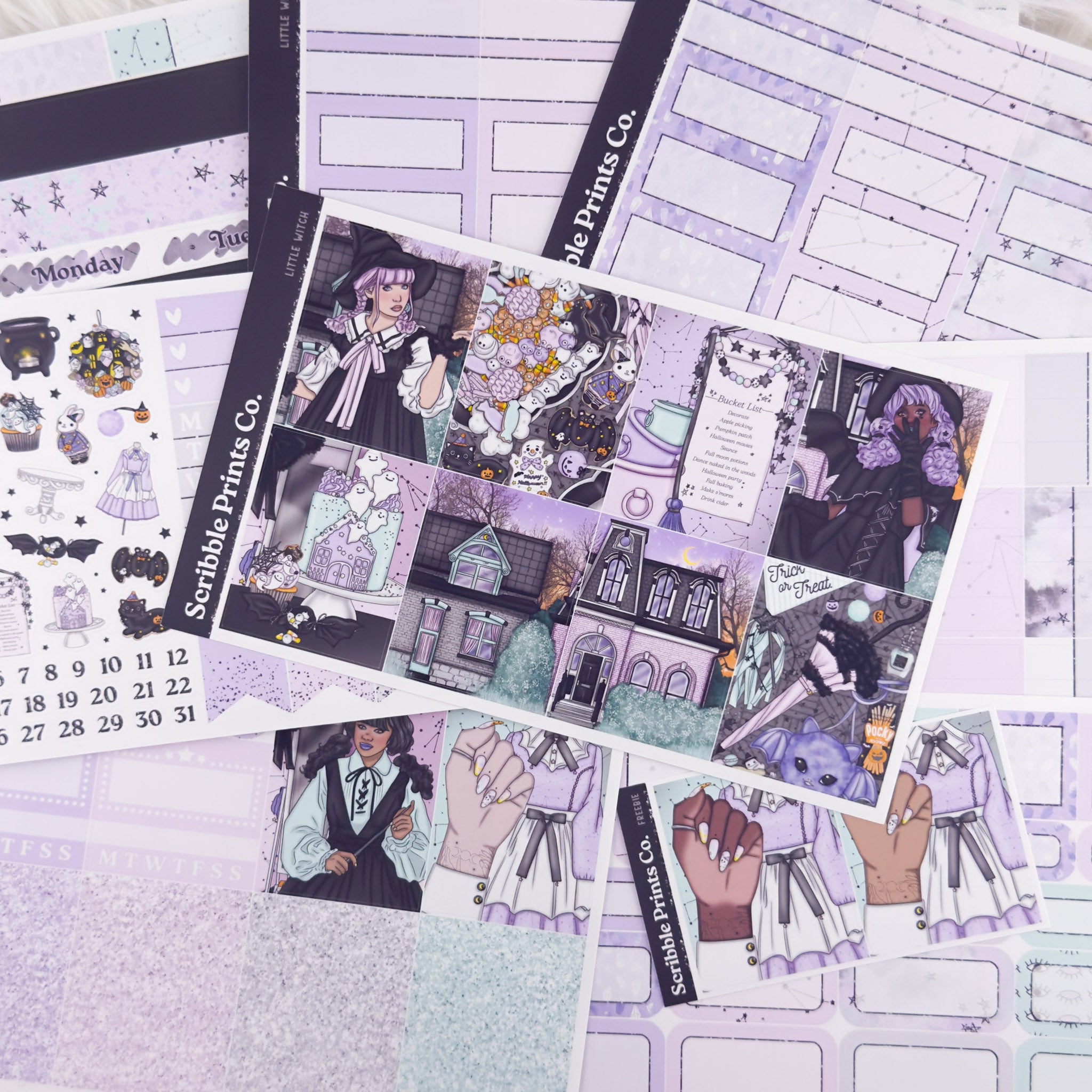 Little Witch – Glossy Weekly Planner Kit