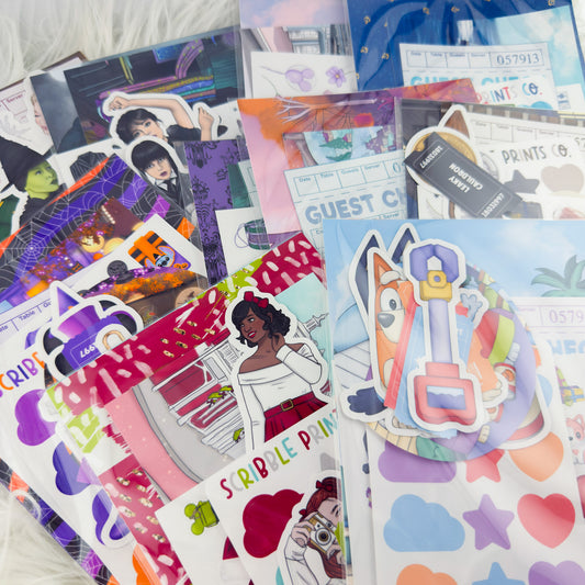 Pop Culture – Junk Journal Kits // Matte Sticker Collection