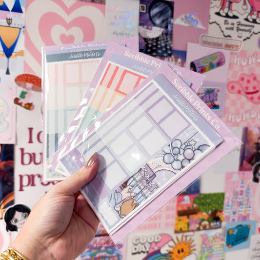 10 Pc. Monthly (AE - B6) Sticker Grab Bag