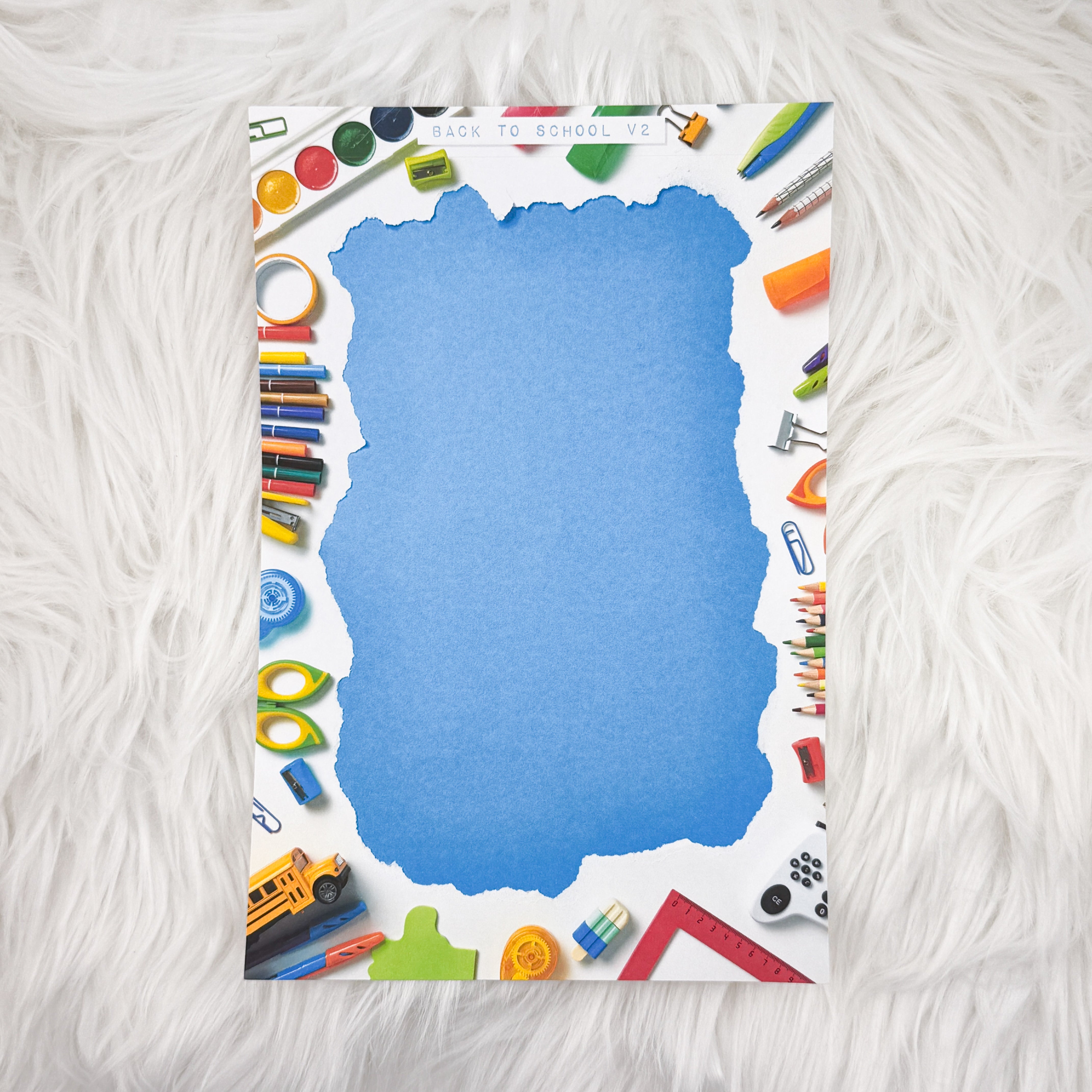 Back to School V2 Journal Background | A5 Matte Sticker Sheet