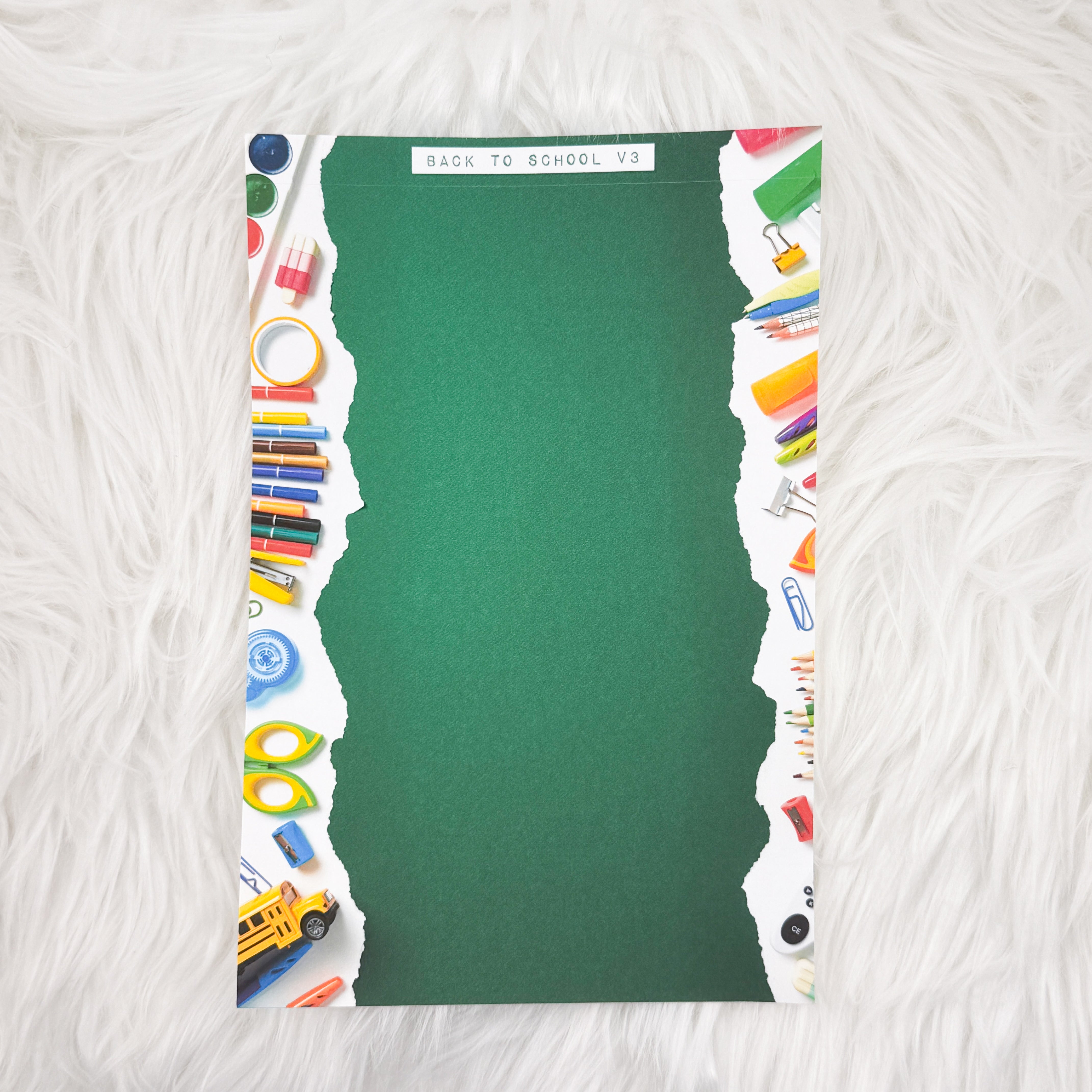Back to School V3 Journal Background | A5 Matte Sticker Sheet