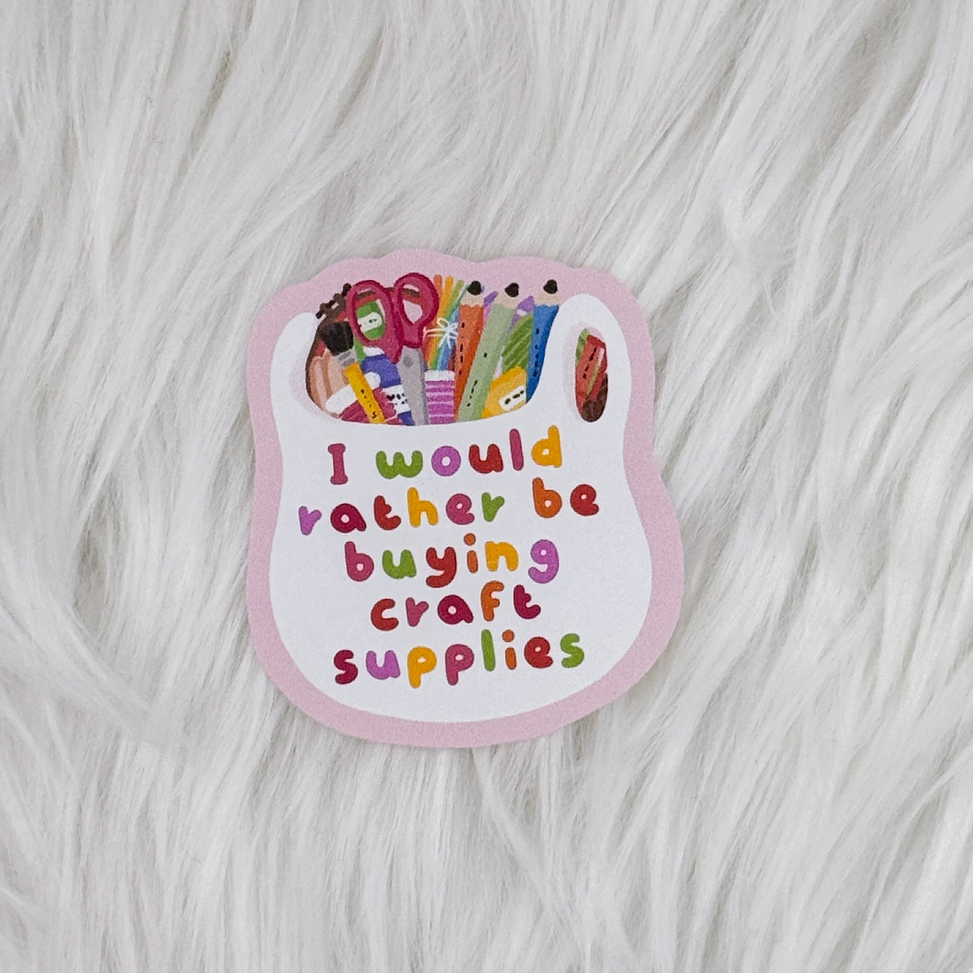 Buying Craft Supplies Matte Journaling Sticker