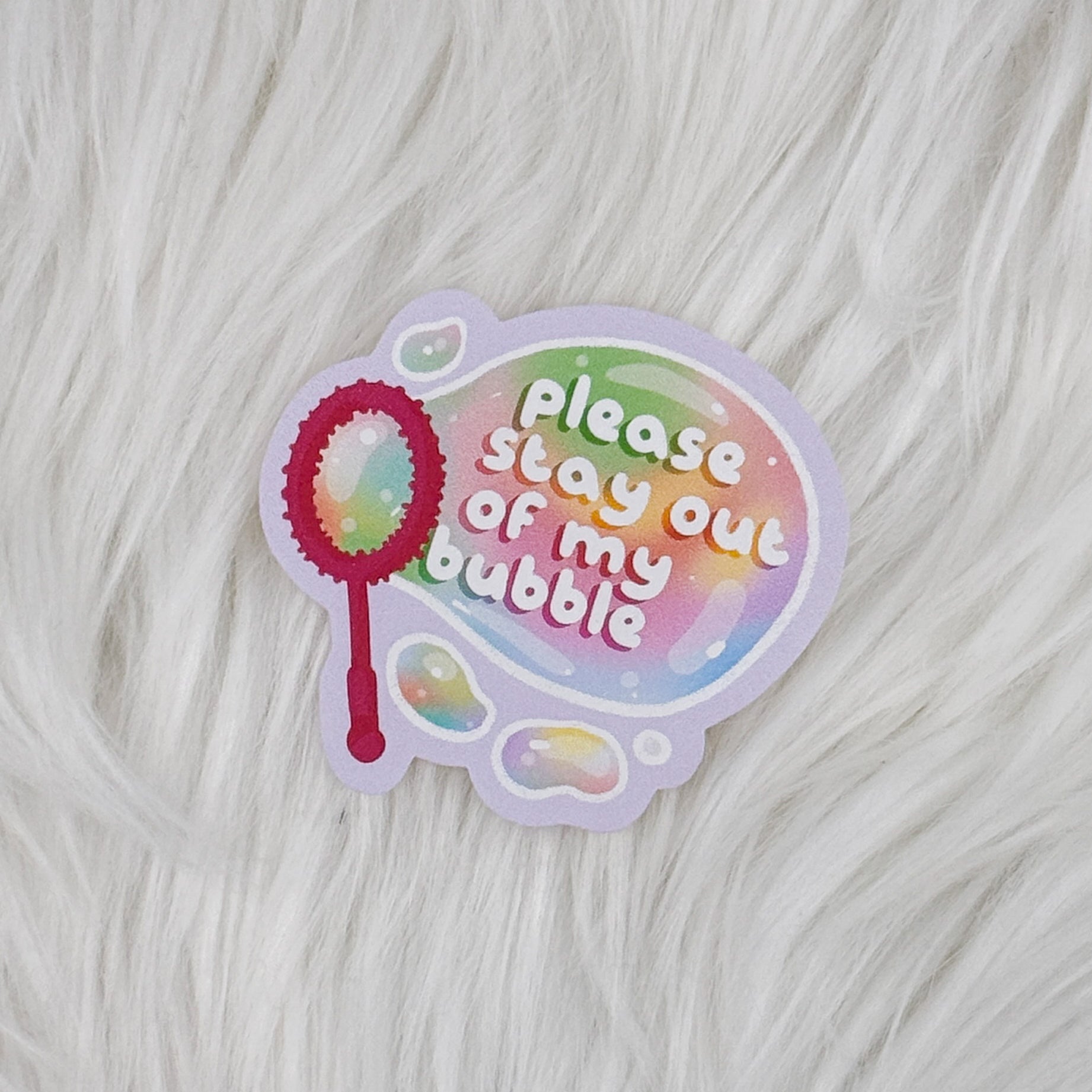 Out Of My Bubble Matte Journaling Sticker