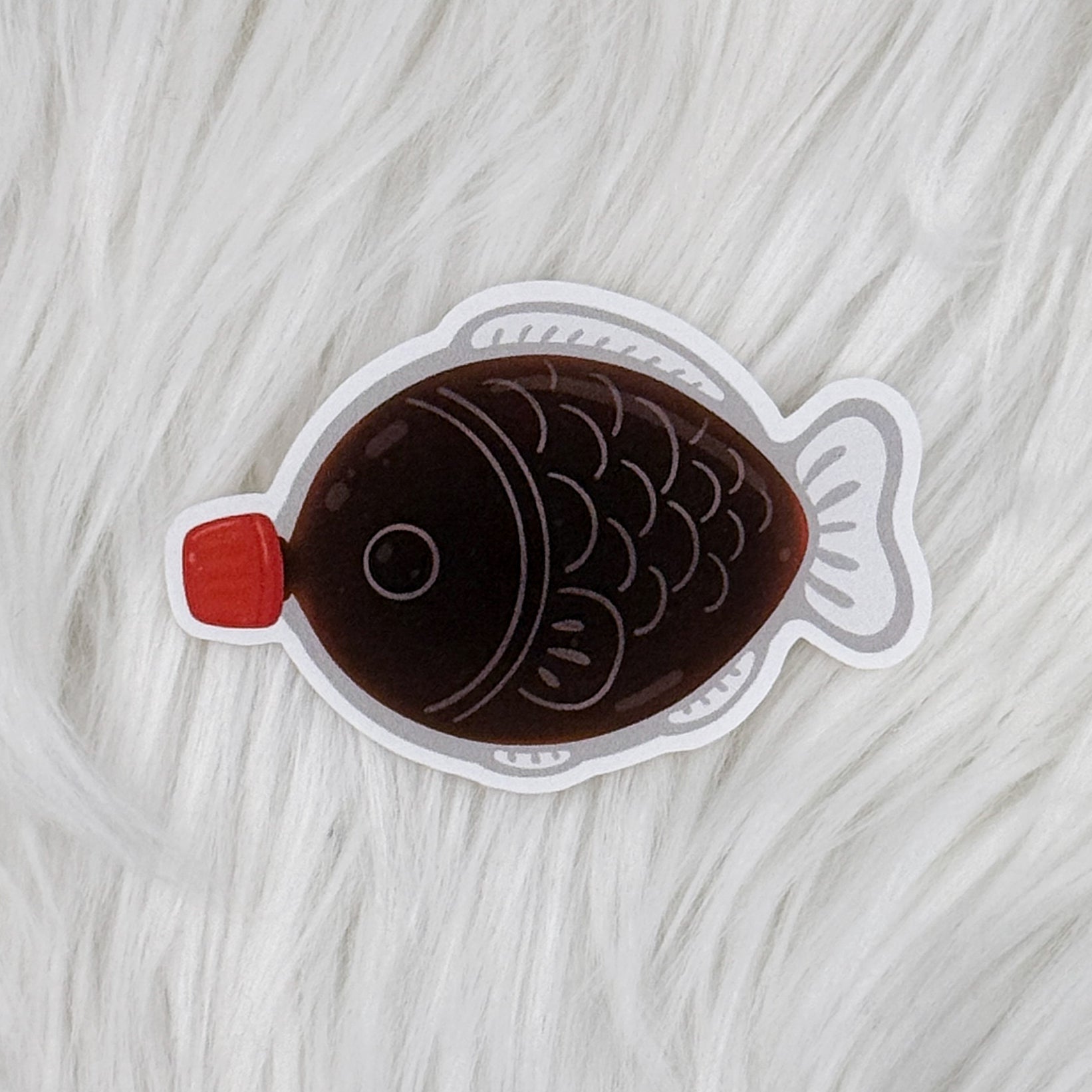 Soy Sauce Fish Matte Journaling Sticker