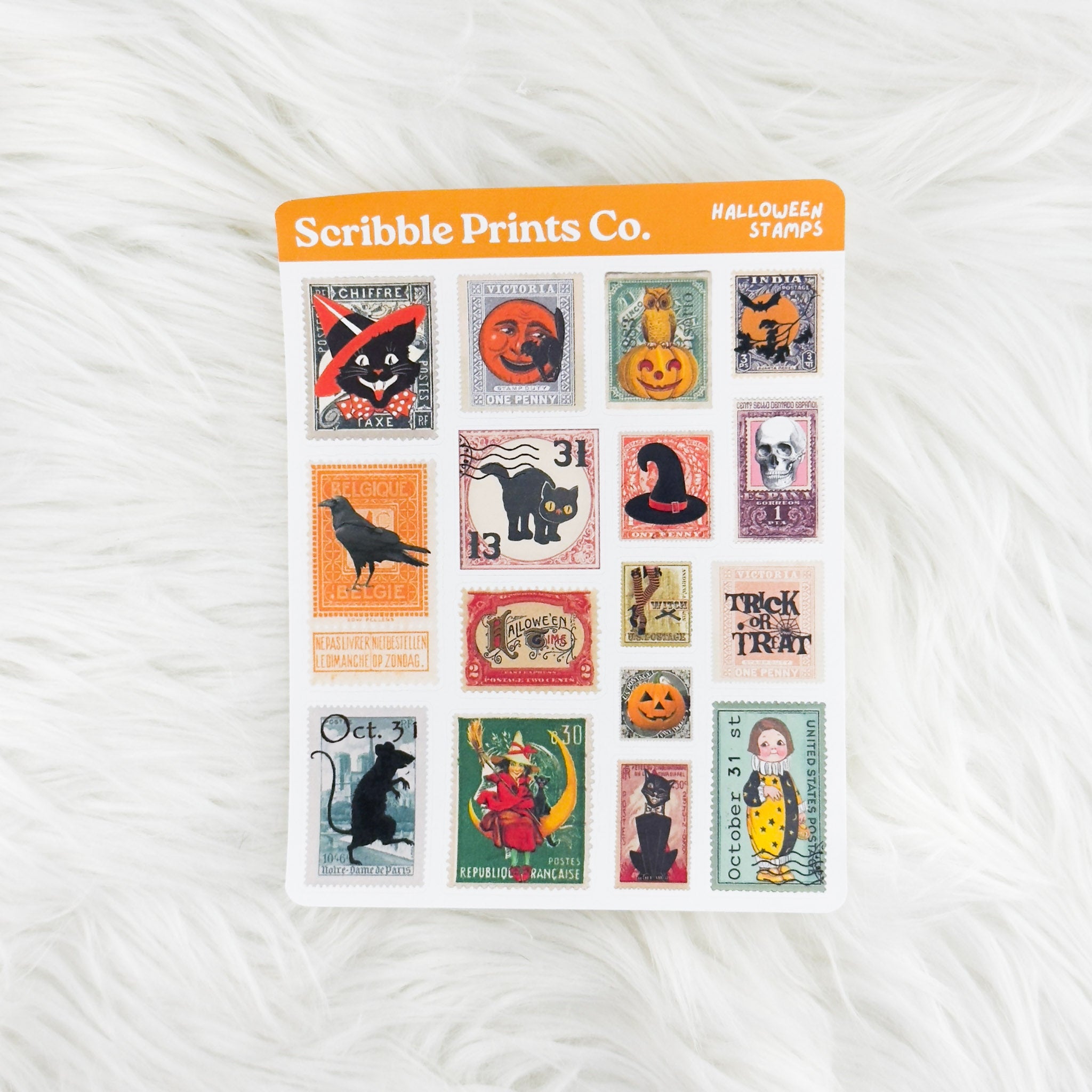 Halloween Stamps – Deco // Matte Journal Stickers