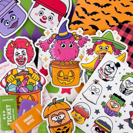 Haunted Happy Meal – Junk Journal Kit // Matte Sticker Collection