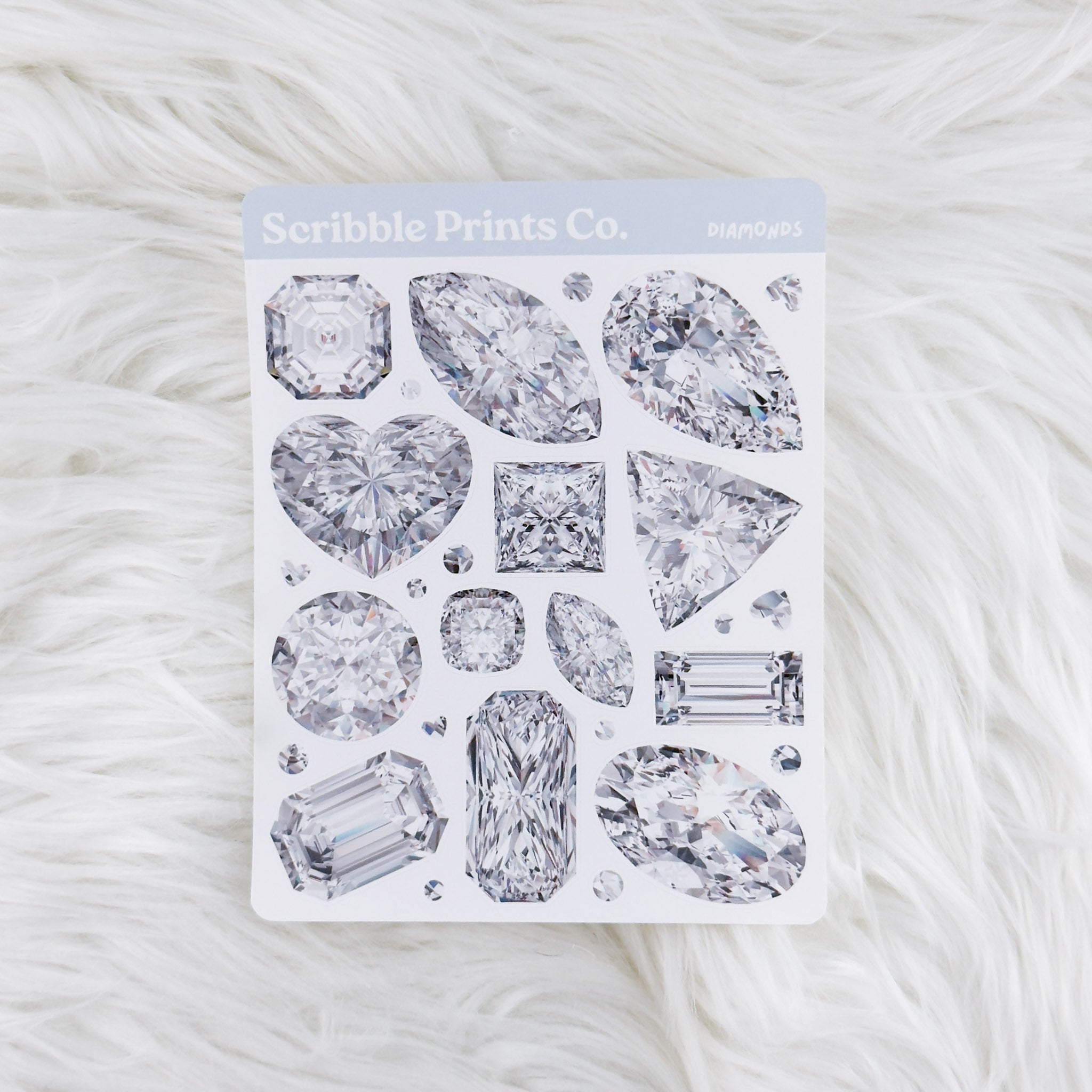 Diamonds – Deco // Matte Journal Stickers