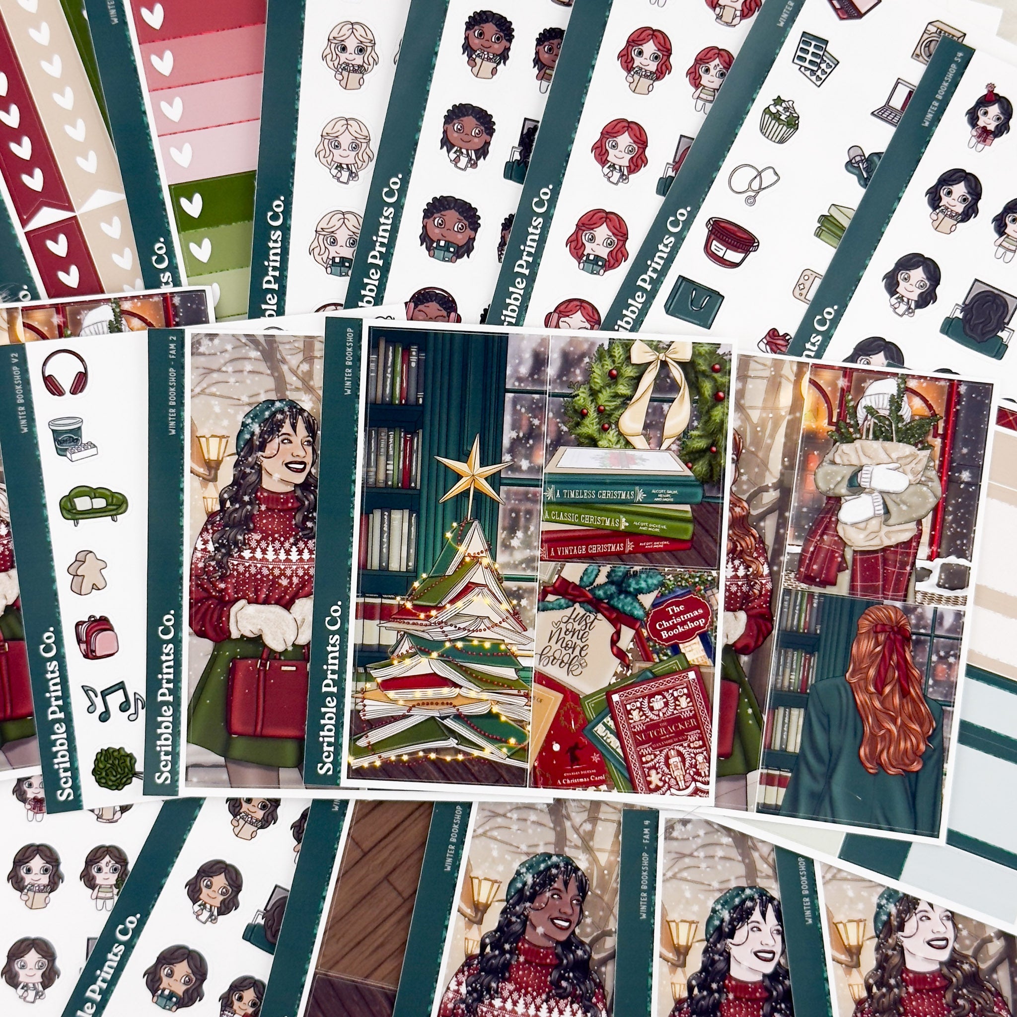 Winter Bookshop – Glossy Weekly Kit Add-Ons