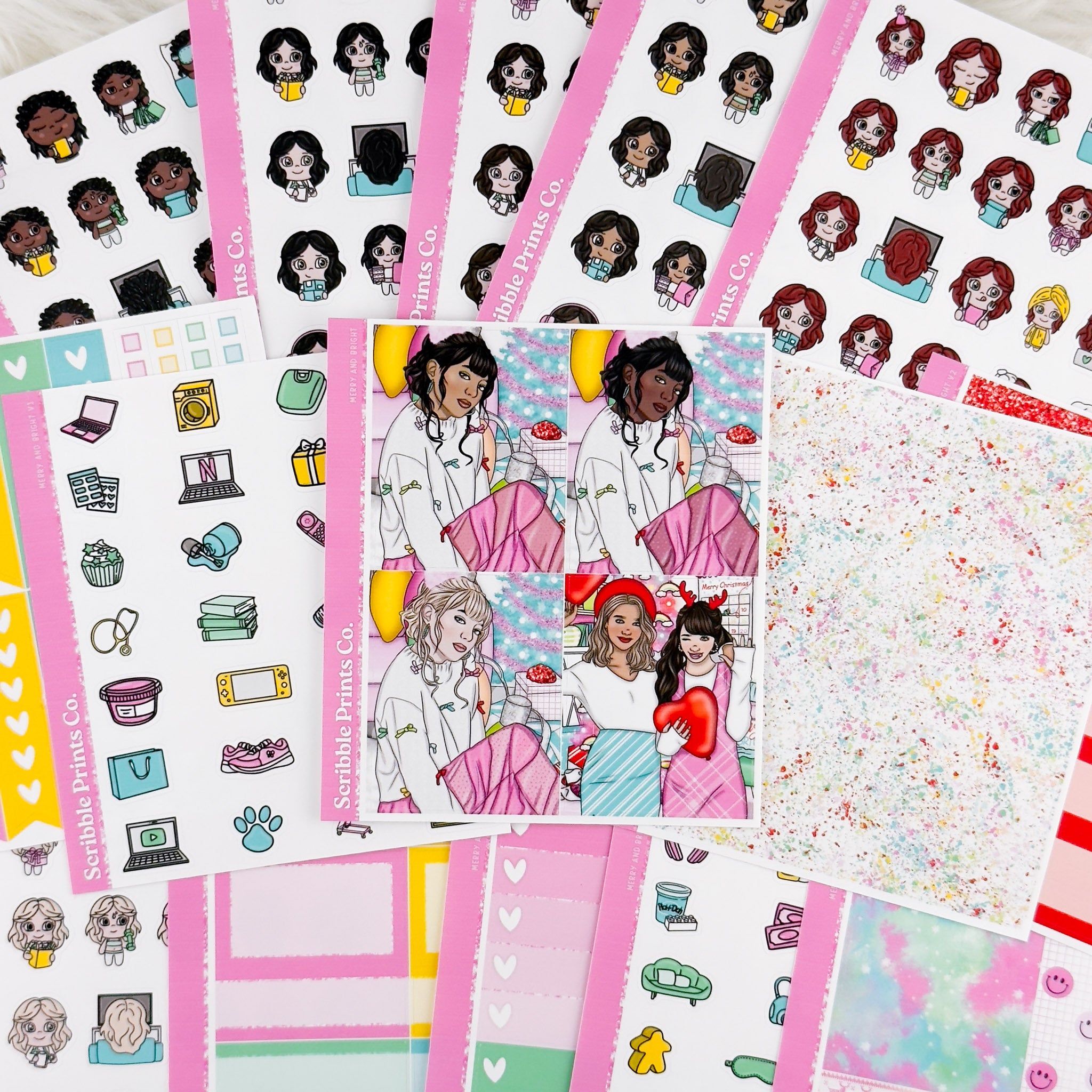 Merry and Bright – Glossy Weekly Kit Add-Ons