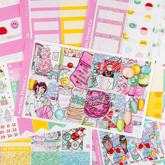 Merry and Bright – Glossy Weekly Planner Kit