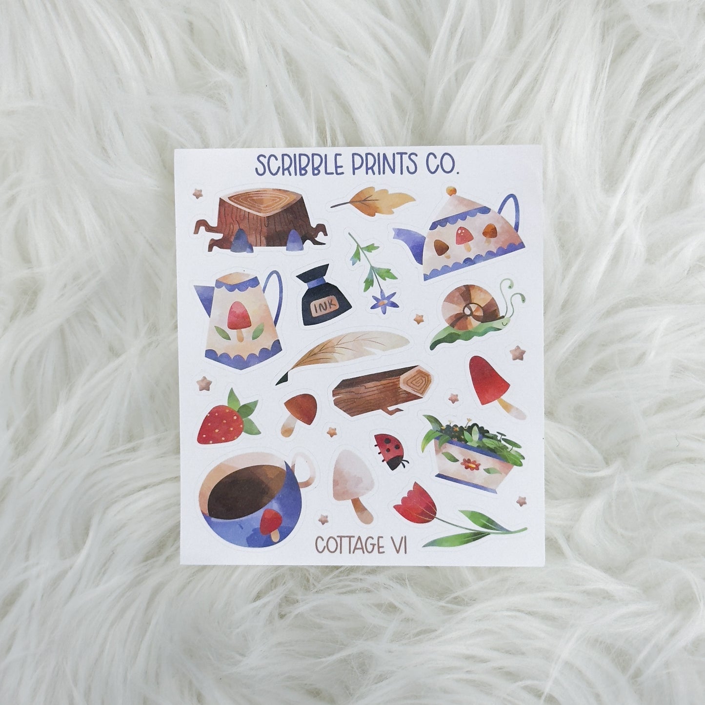 Cottage V1 - Deco // Matte Journal Stickers