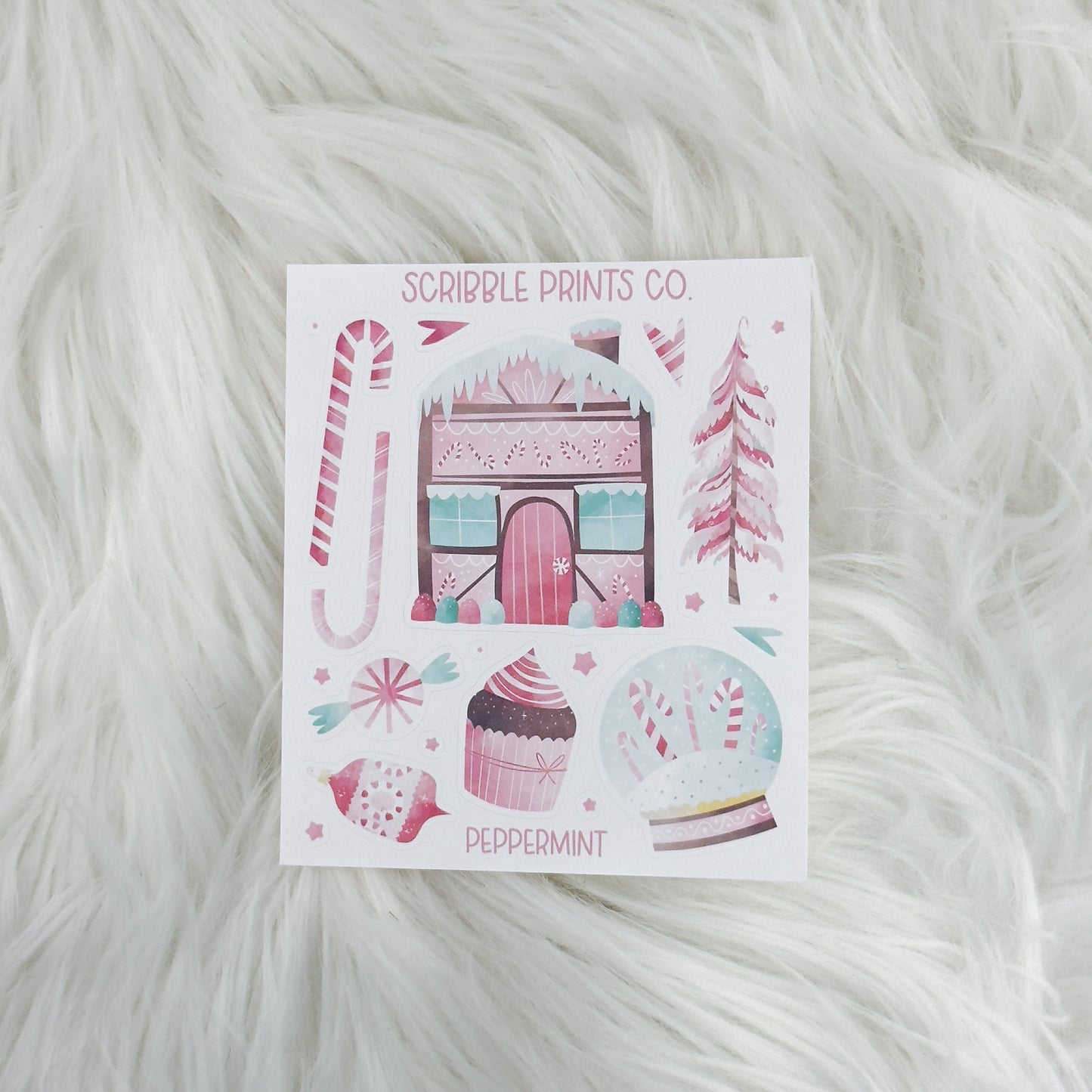 Peppermint - Deco // Matte Journal Stickers