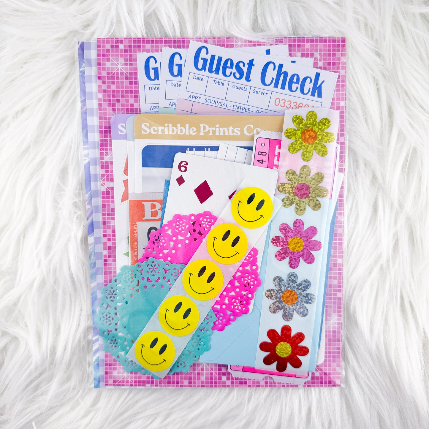 Junk Journal Sticker Starter Kit - Matte Stickers & Ephemera