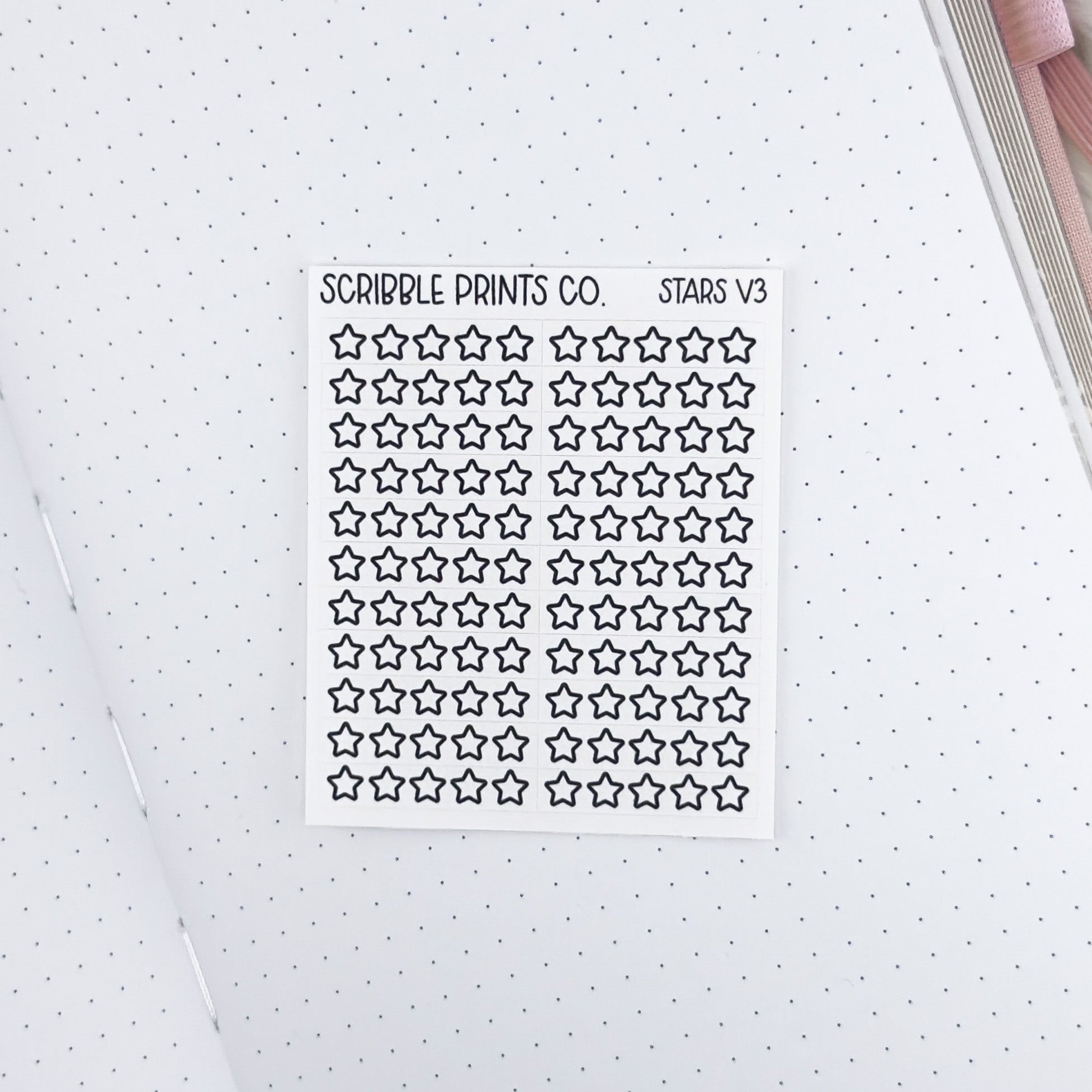 Stars V3 // Matte Reading Journal Stickers