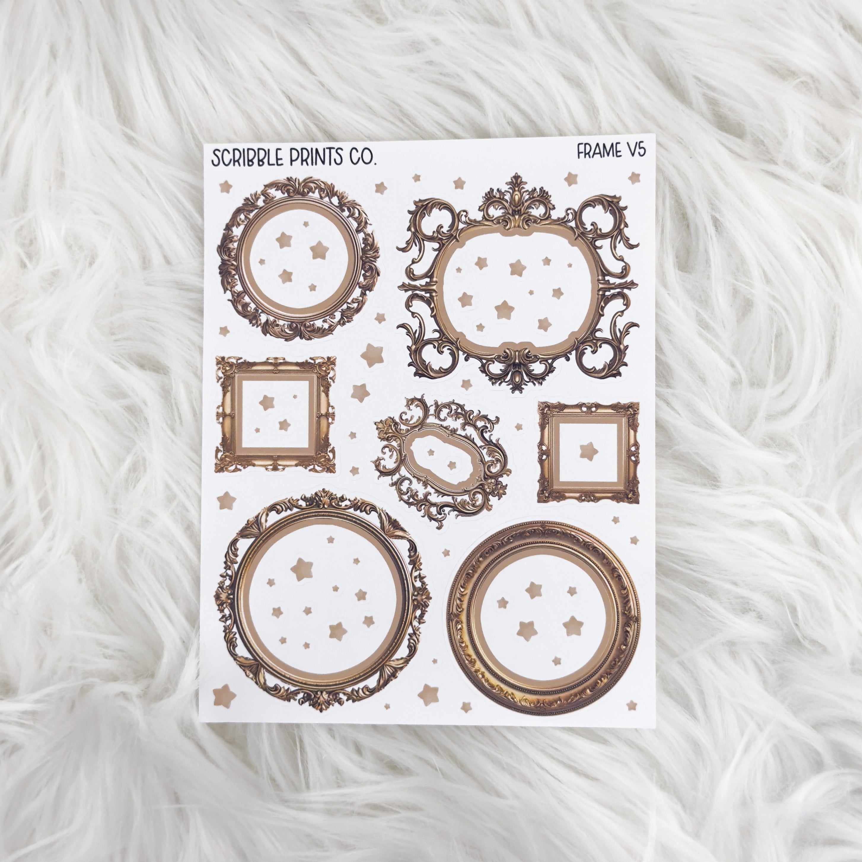 Frame V5 // Matte Reading Journal Stickers