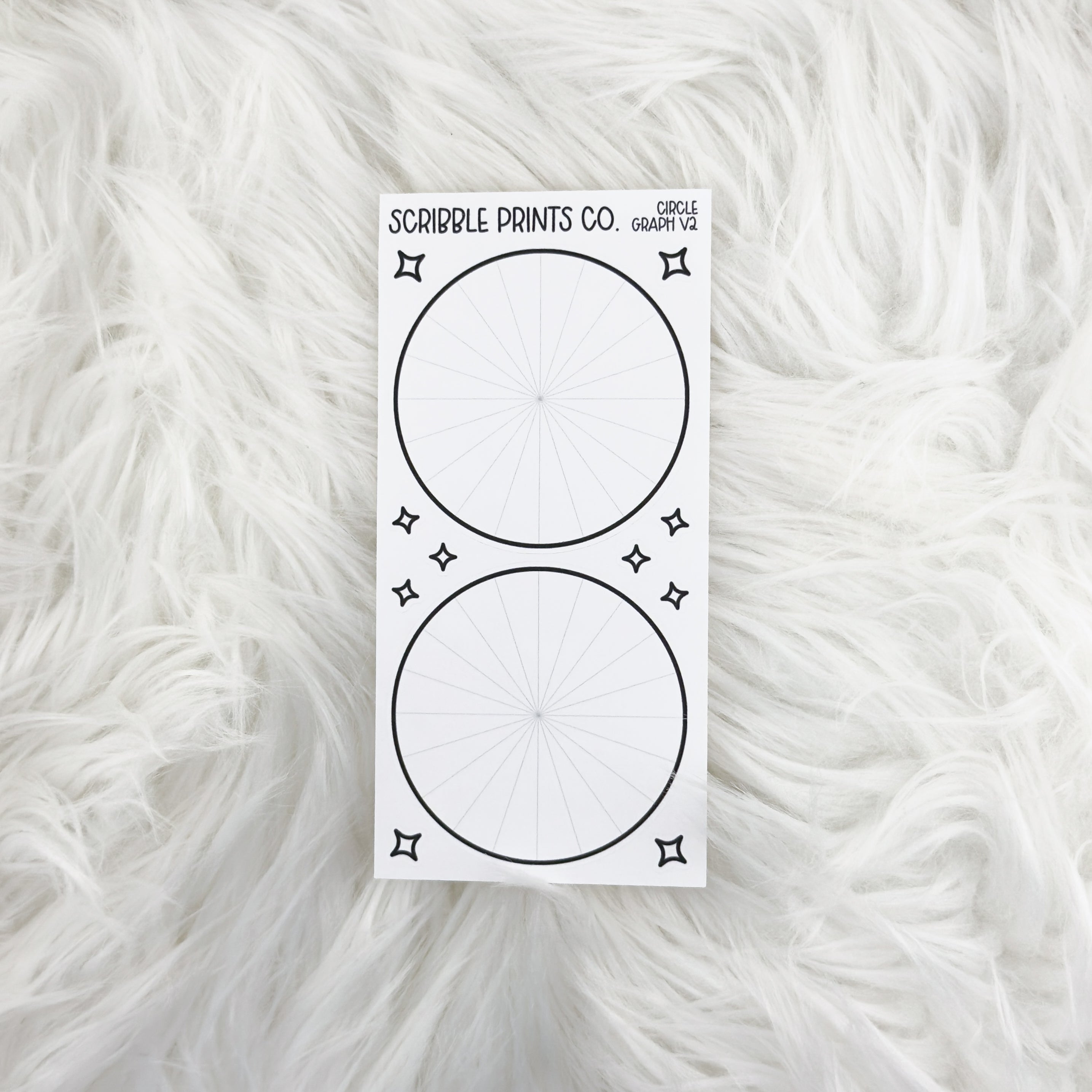 Circle Graph V2 // Matte Reading Journal Stickers