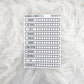 Tracker V3 // Matte Reading Journal Stickers