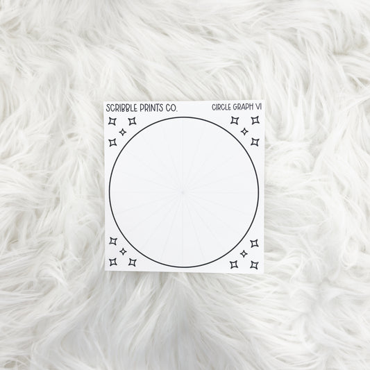 Circle Graph V1 // Matte Reading Journal Stickers