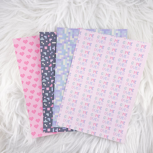 Gamer Girl - A5 Matte Sticker Paper (Set of 4)