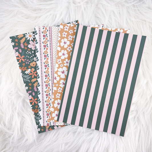 Garden Picnic - A5 Matte Sticker Paper (Set of 4)