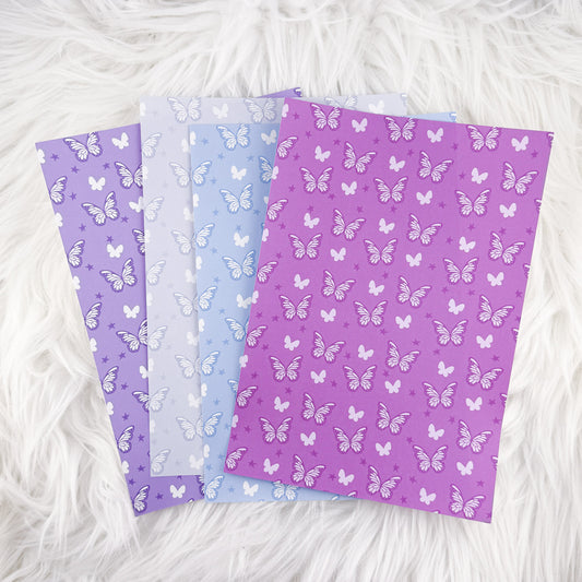 Butterfly - A5 Matte Sticker Paper (Set of 4)