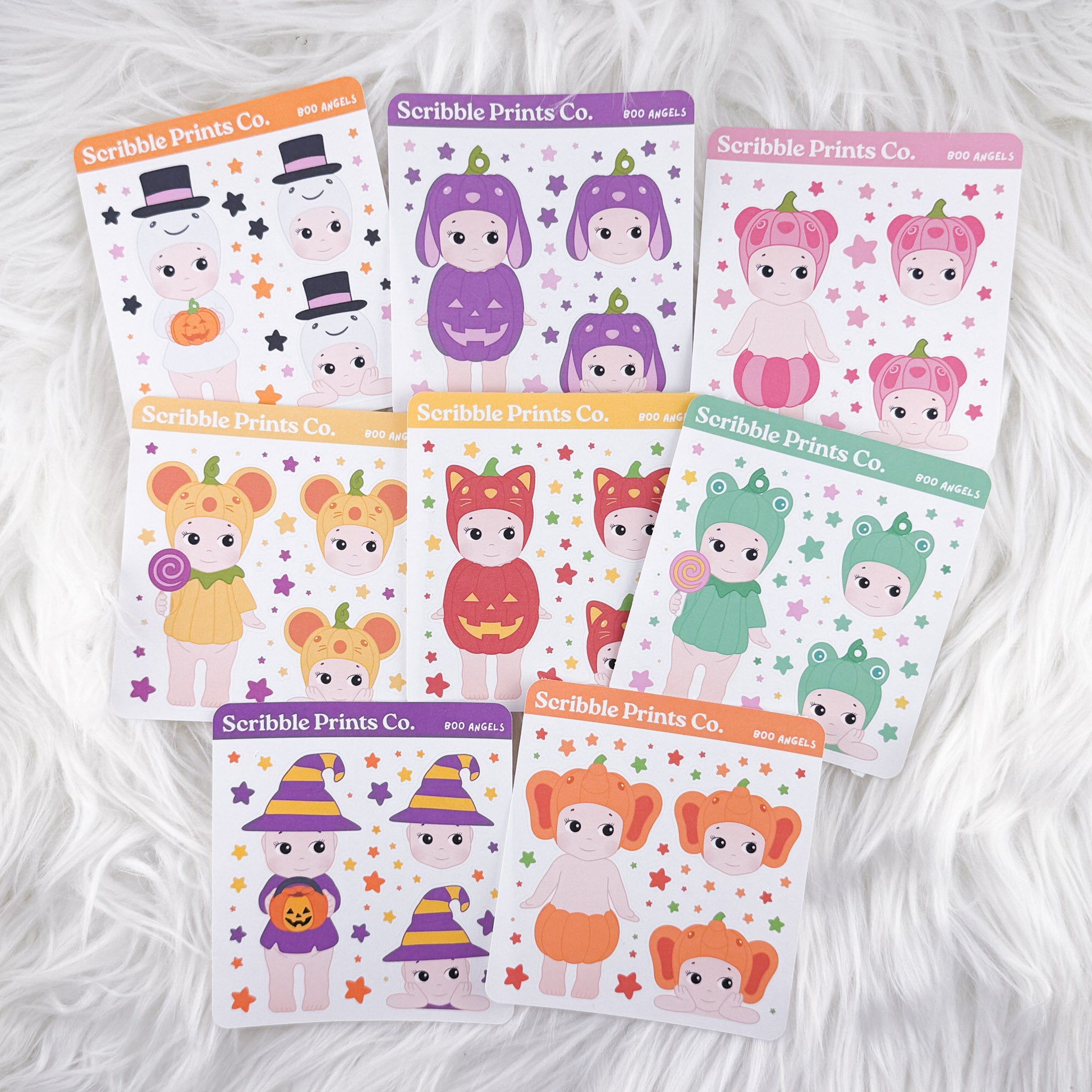 Boo Angels – Deco Bundle // Matte Journal Stickers