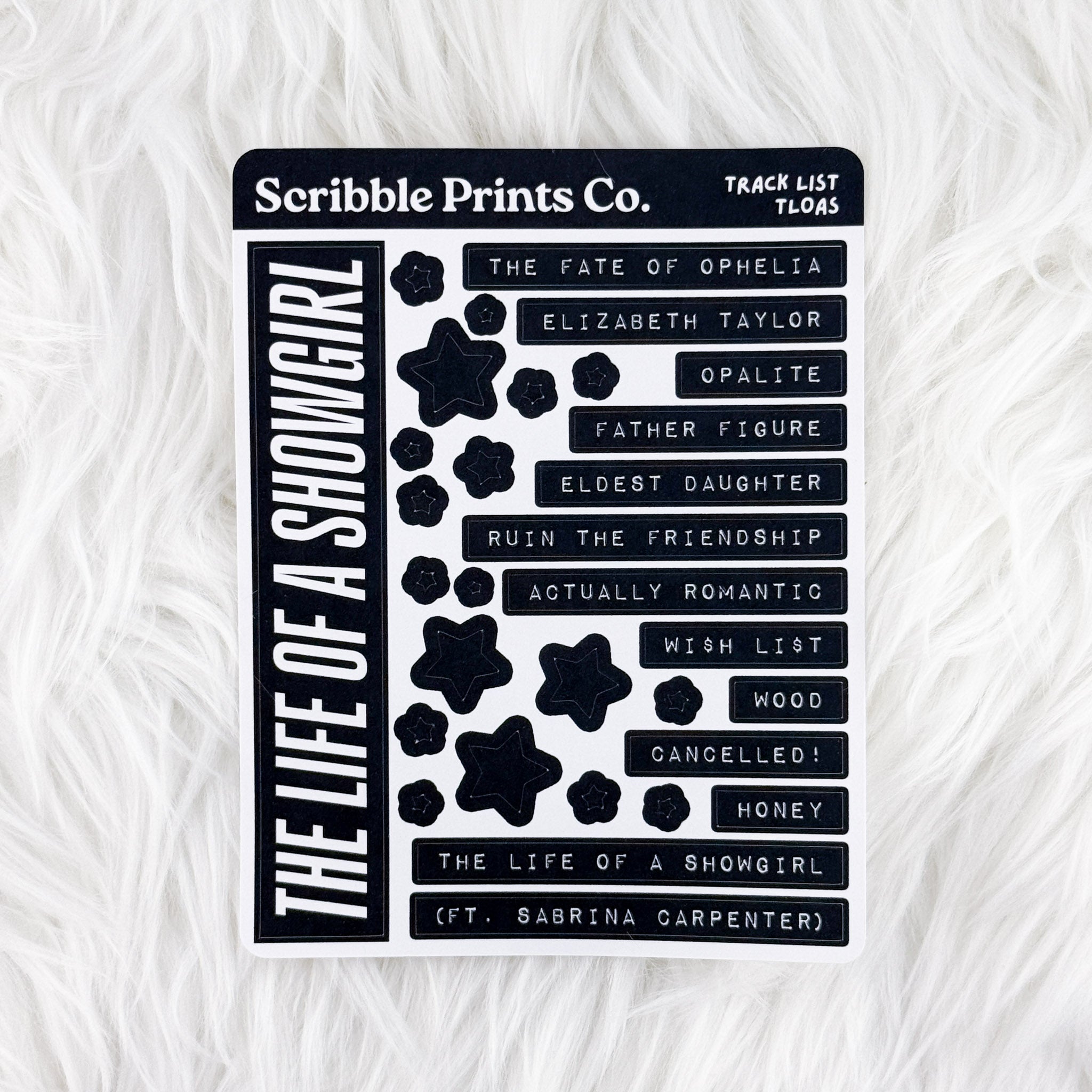 Track List – Deco // Matte Journal Stickers