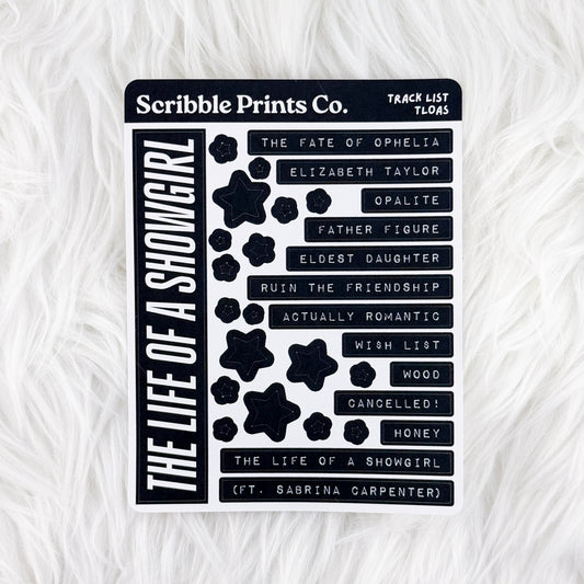 Track List – Deco // Matte Journal Stickers