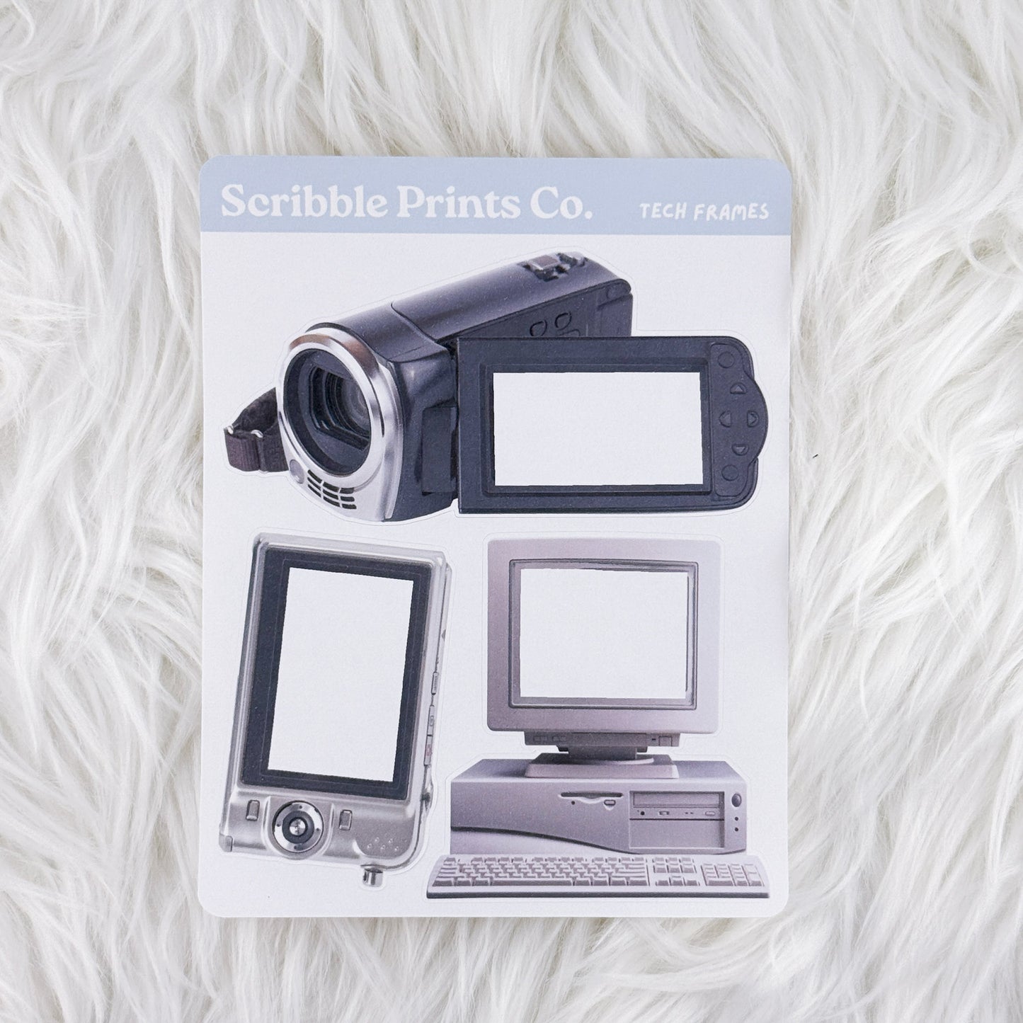 Tech Frames – Deco // Matte Journal Stickers