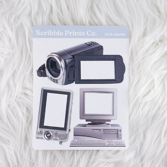 Tech Frames – Deco // Matte Journal Stickers