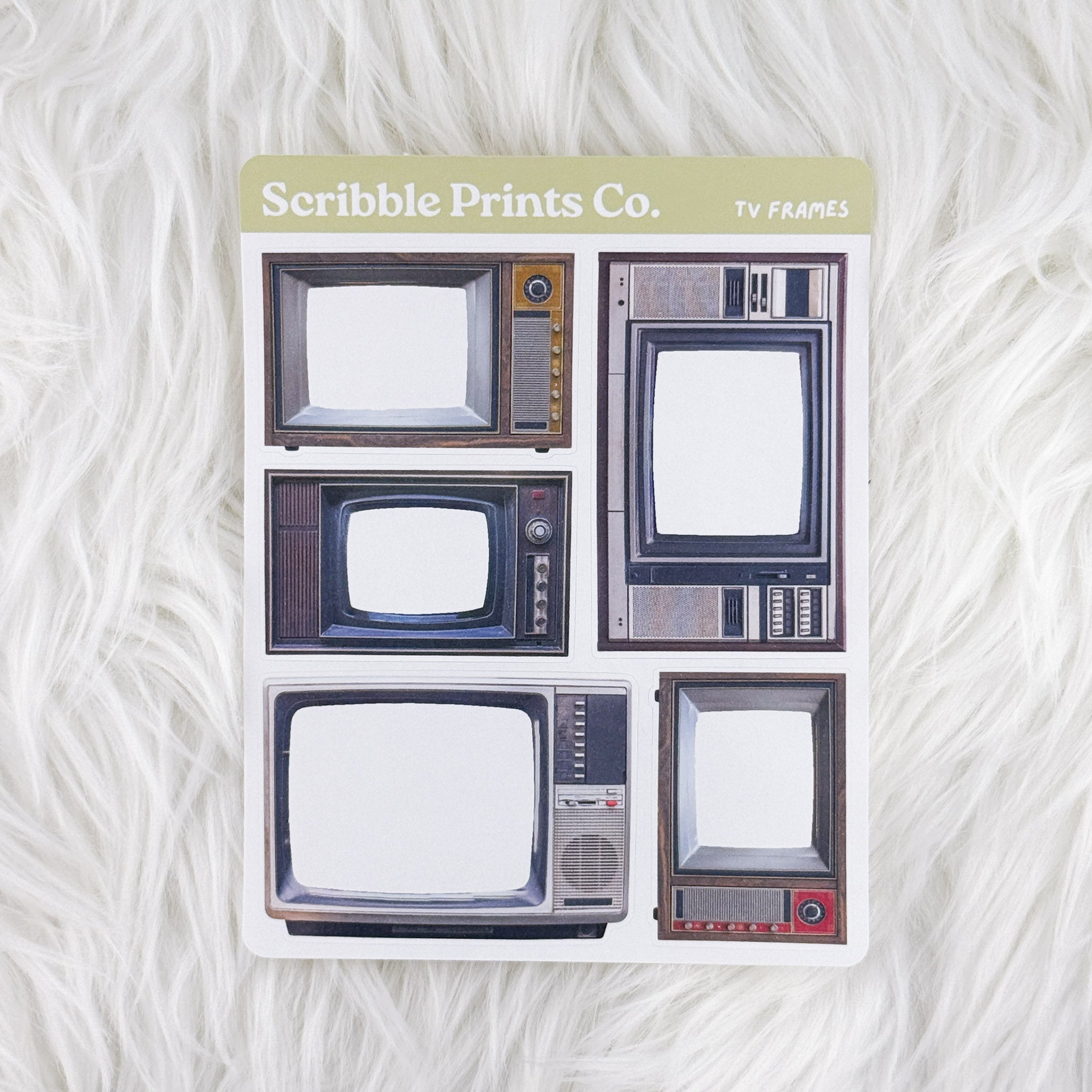 TV Frames – Deco // Matte Journal Stickers