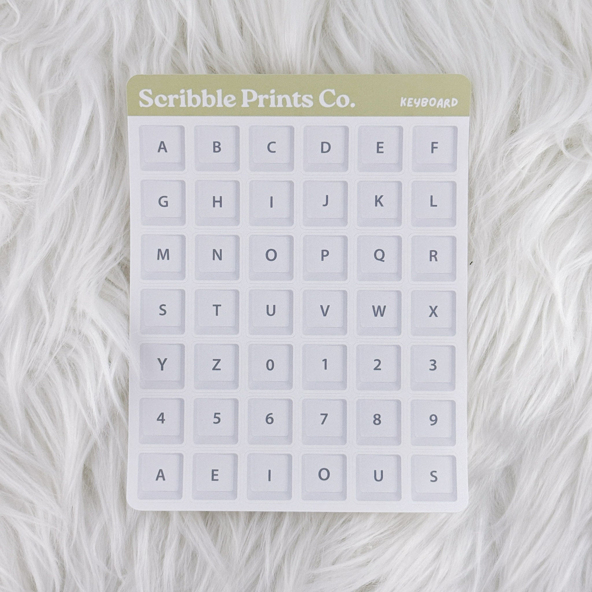 Keyboard – Deco // Matte Journal Stickers