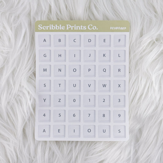 Keyboard – Deco // Matte Journal Stickers