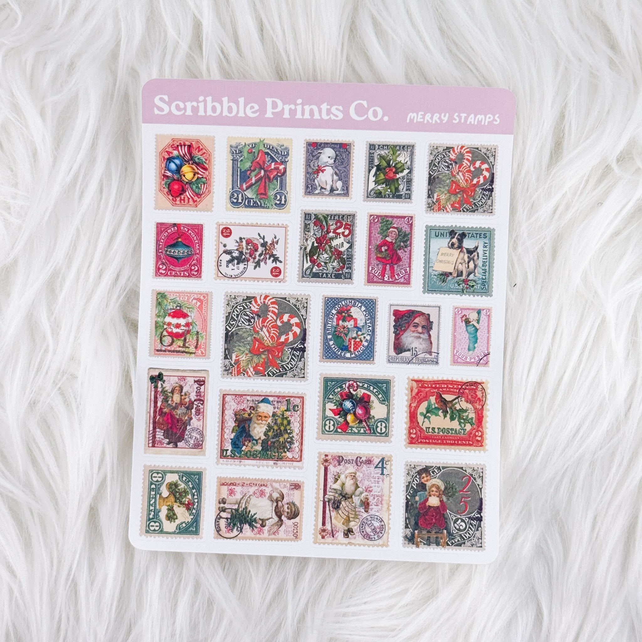 Merry Stamps – Deco // Matte Journal Stickers