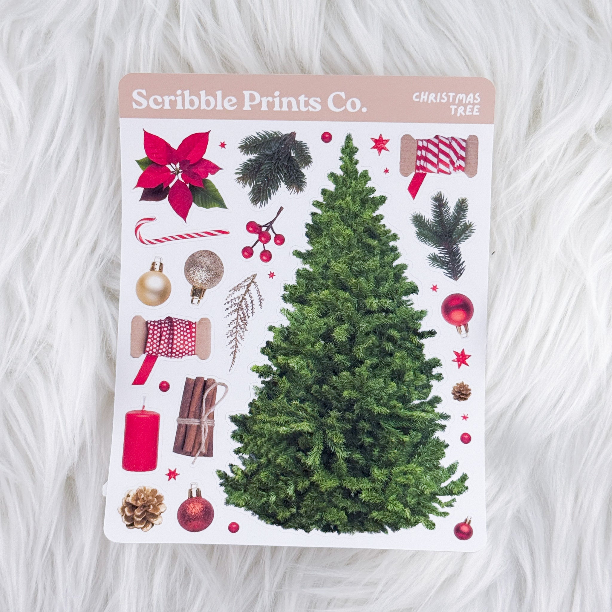 Christmas Tree – Deco // Matte Journal Stickers