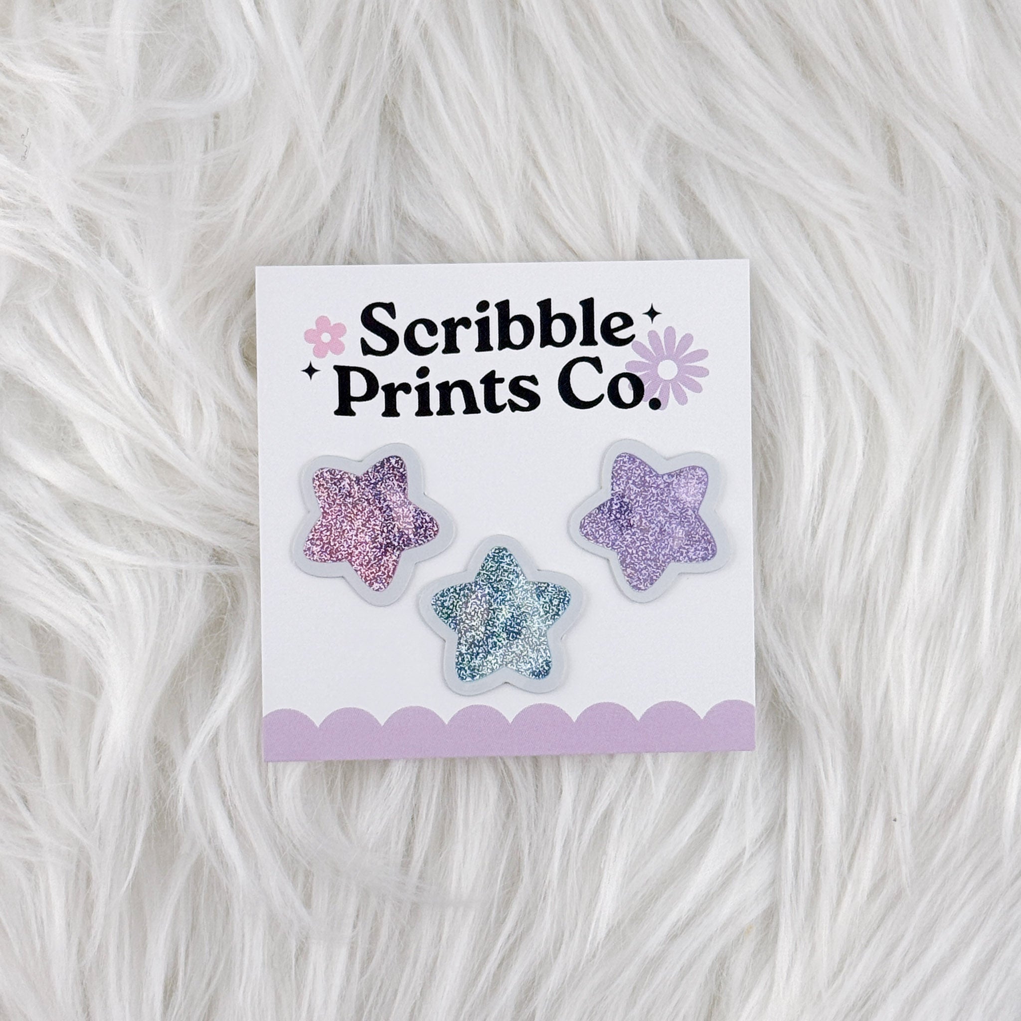 Sparkly Stars - Waterproof Vinyl Stickers