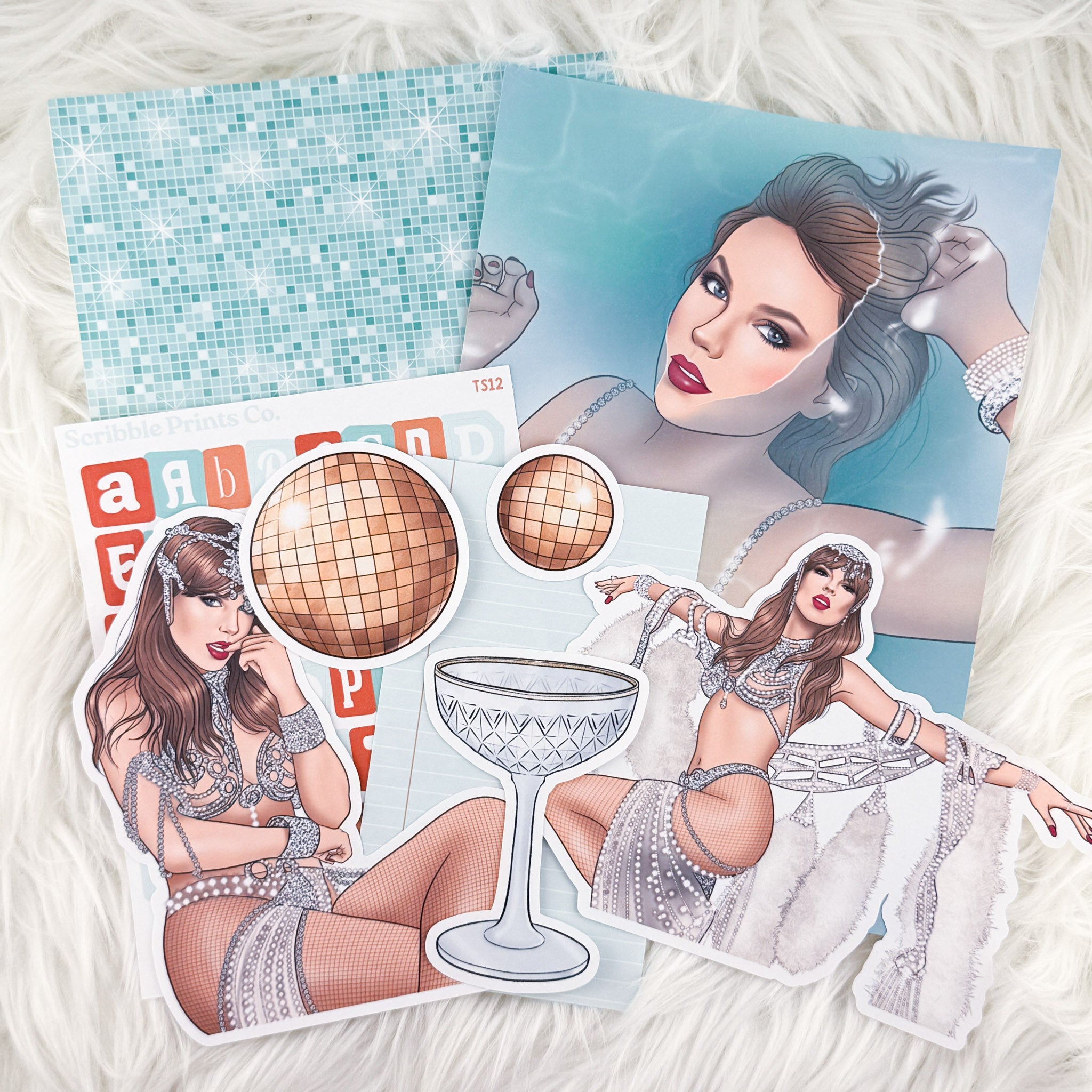 TS 12 – Junk Journal Collage Kit // Matte Sticker Collection