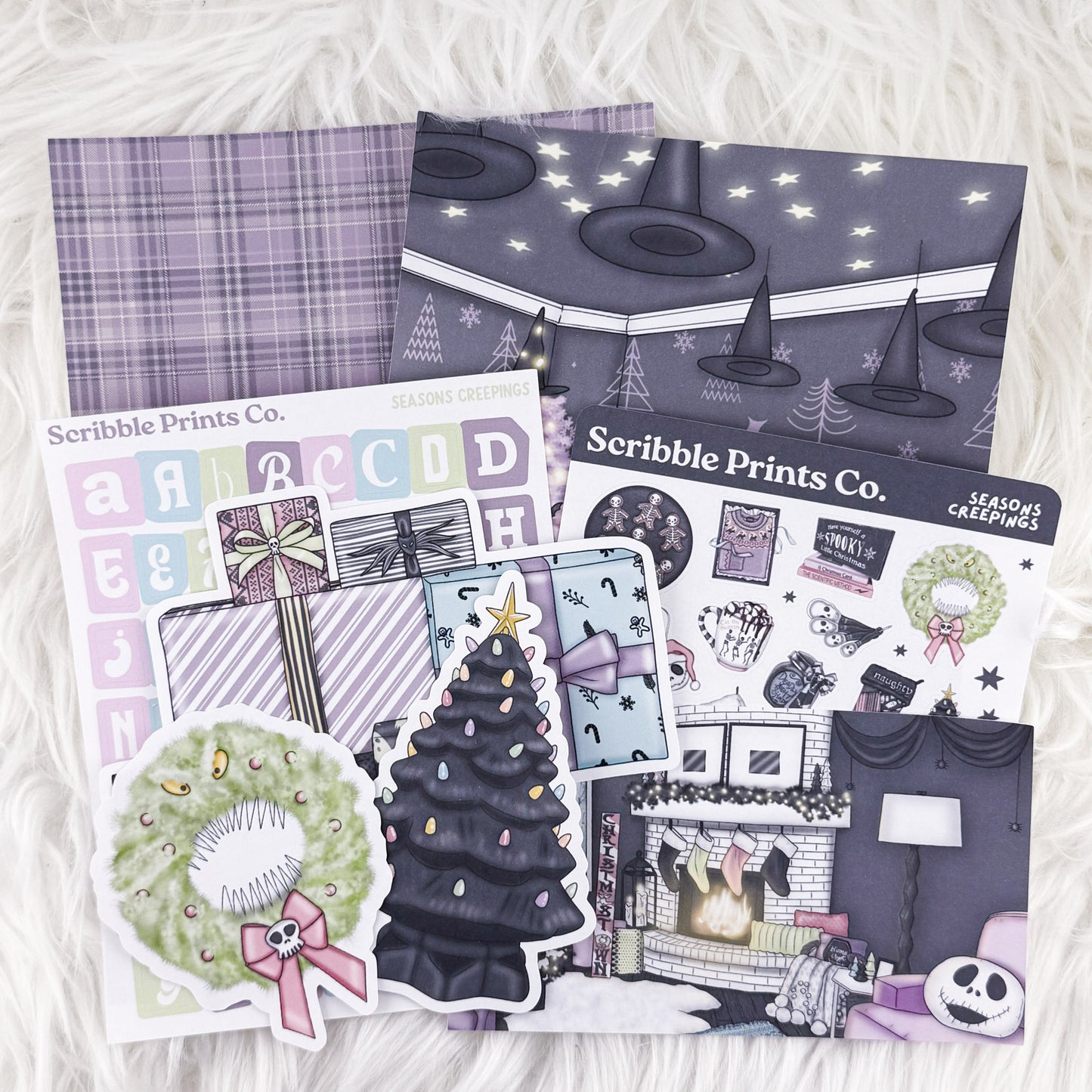 Seasons Creepings – Junk Journal Collage Kit // Matte Sticker Collection
