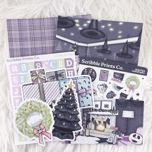 Seasons Creepings – Junk Journal Collage Kit // Matte Sticker Collection