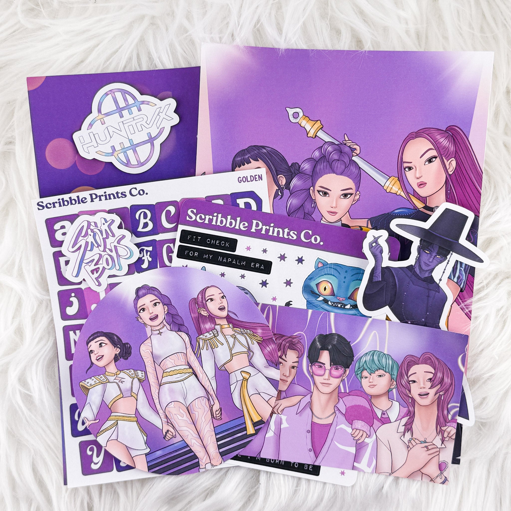 Golden – Junk Journal Collage Kit // Matte Sticker Collection