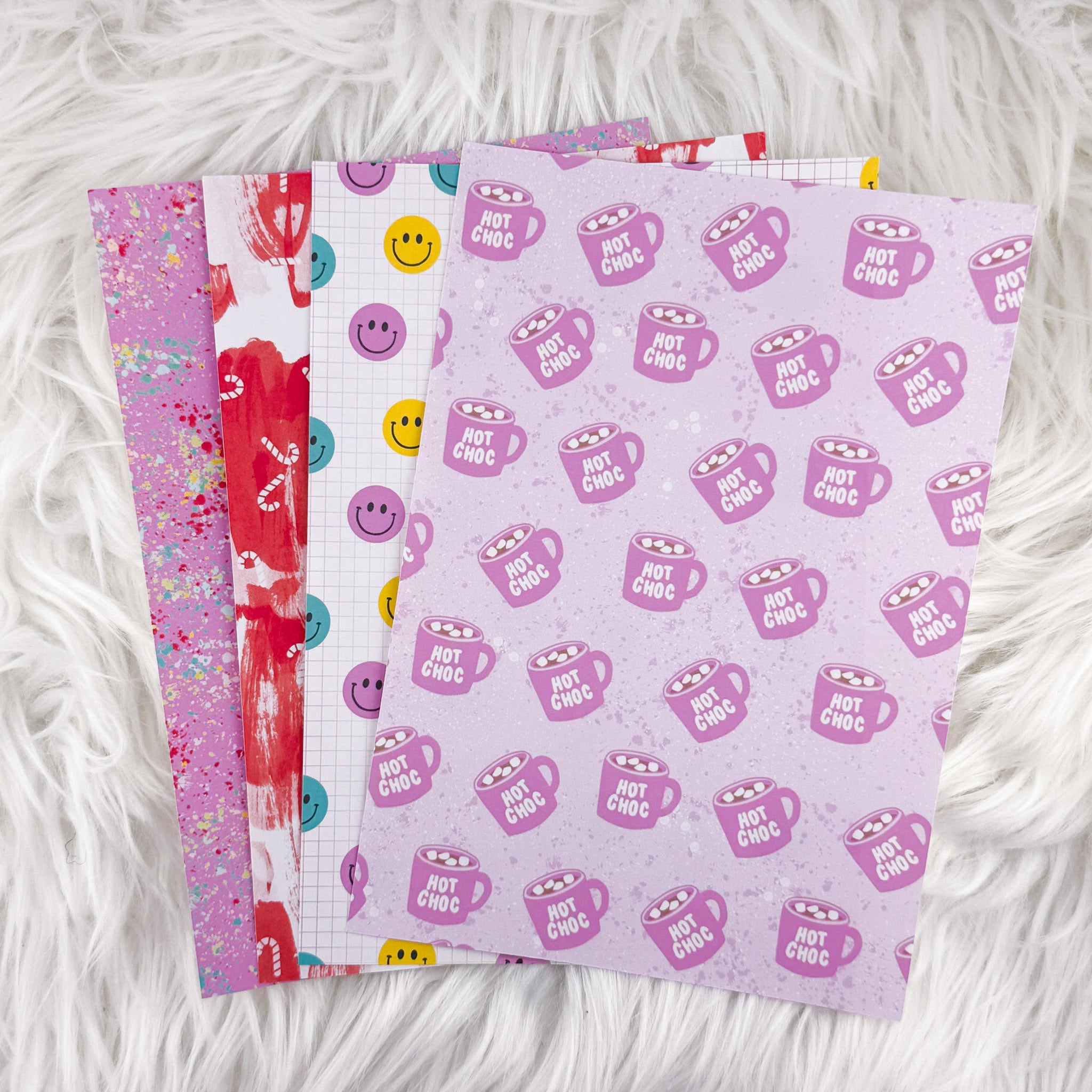 Merry and Bright - A5 Matte Sticker Paper (Set of 4)