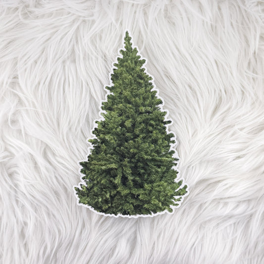 Christmas Tree // Large Matte Deco Sticker for Junk Journals