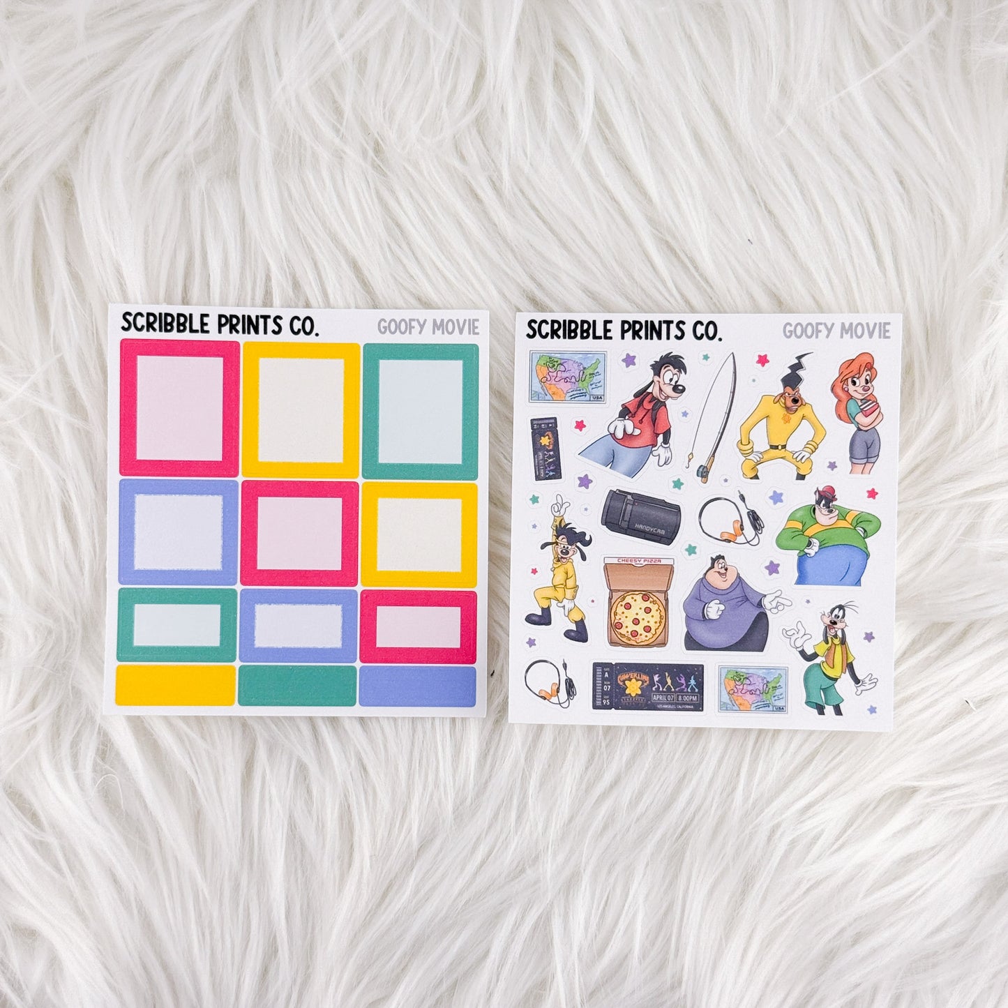 Goofy Movie – Matte Hobonichi Cousin Weekly Sticker Kit