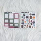 Fall Vibes – Matte Hobonichi Cousin Monthly Sticker Kit