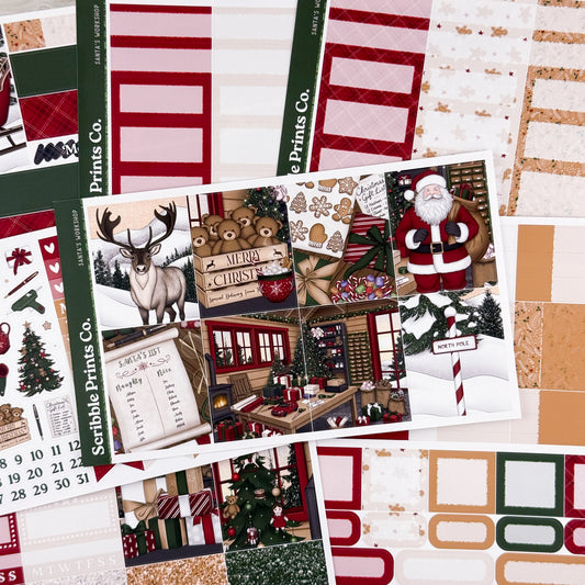 Santa's Workshop – Glossy Weekly Planner Kit