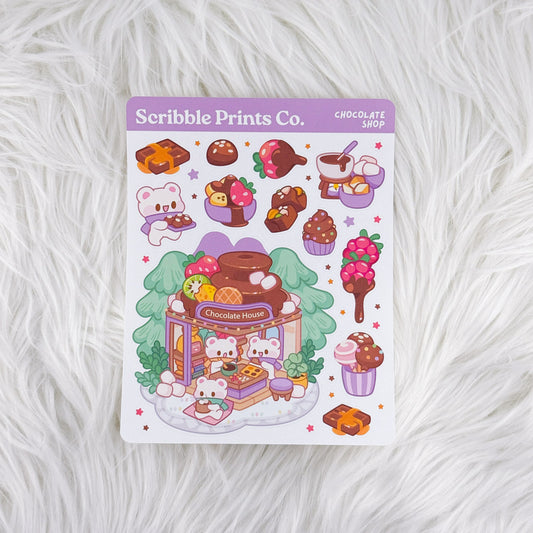 Chocolate Shop – Deco // Matte Journal Stickers
