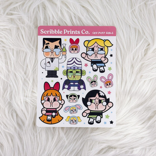 Cry Puff Girls – Deco // Matte Journal Stickers